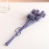 Set of dried flowers "Brush", banch 7-8 pcs, length 50 (+/- 6 cm), purple