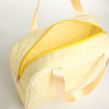 Косметичка на молнии, цвет жёлтый-2