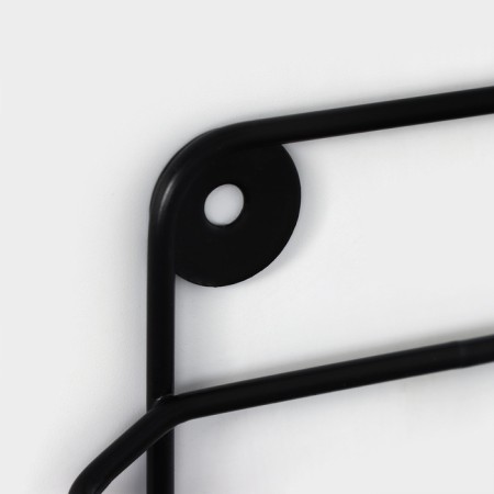 A holder for toilet paper with a shelf, 19 × 10 × 14.5 cm, black color-5