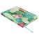 Notepad A5 96 sheets in a cage, cactus, solid cover, matte lamination, software, selective varnish, elastic band, liesse, block 70 g/m2