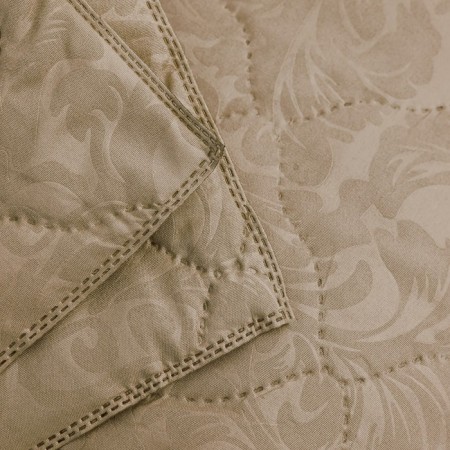 Cover 140x215cm, beige, synthetic winterizer 100g/m, microfiber 80g/m, 100% polyester-1