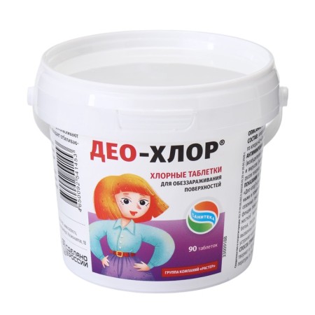 Disinfectant "DeO-Clor Sanitek", 90 tablets, 3.4 g-4