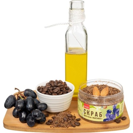 Bradex “fitness” body scrub, with grape seeds, protein and amino acids-4