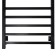 Electric towel "Sanprise" Contour P10, 500x1000 mm, universal, black
