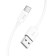 Hoco X87, Type -C cable - USB, 3 A, 1 m, silicone braid, white