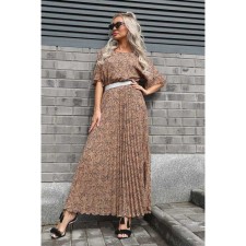 Female dress, size 50, beige color