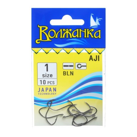 Hooks "Volzhanka" aji No. 1, 10 pcs