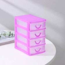 Мини - комод для мелочей 4 секции «Грэйс», 13×9×15 см, цвет МИКС