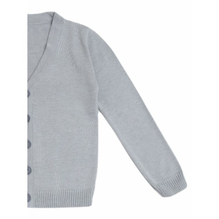 Cardigan for a boy School, height 134 cm, color gray color-8