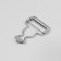 Flasp for jumpsuit, 32 mm, 10 pcs, silver color