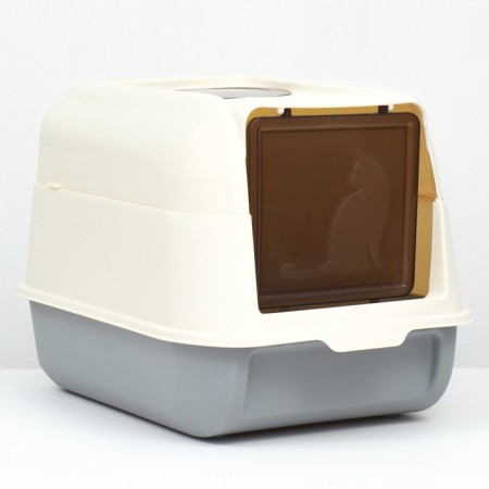 The toilet is closed with a folding top of 36 x 51 x 34 cm, gray-3