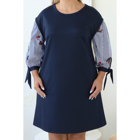 Women's dress, size 52, blue color-9