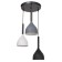 Lamp 2704/3 E27 40W Black-white-gray 30x30x20-90 cm