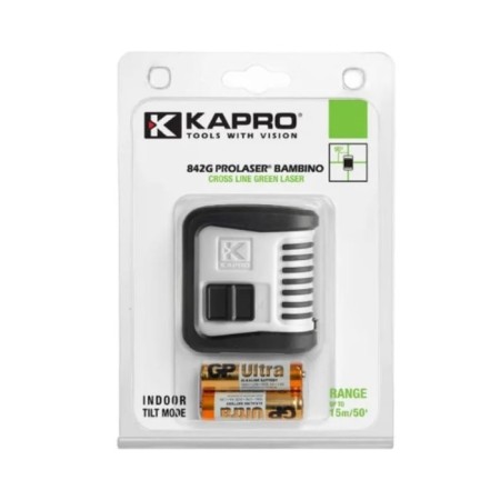 Laser Laser Kapro 842G, 2 rays, green, 1/4 ", ± 0.4 mm/m, leveling, 15 m-3