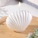 Figure varnished candle "shell", 3.2x4.5 cm, pearl