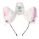 Carnival rim "anime ears", white color