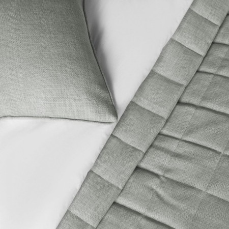 Jerry set: a cover 230 x 250 cm, pillowcase 45 x 45 cm - 2 pcs, the color is gray - beige-3