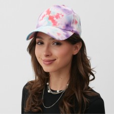 Women's cap TIE-DYE MINAKU, Purple color, size 56-58