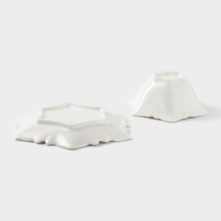 A set of ceramic salads “Bohemia. Violet ", 13 × 5.5 cm, 18 × 2 cm, 2 items-3