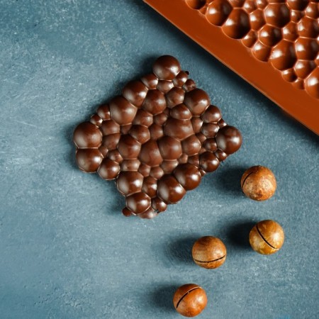 Form for chocolate of the valve "Air", silicone, 21 × 10.1 × 1 cm, brown color-7