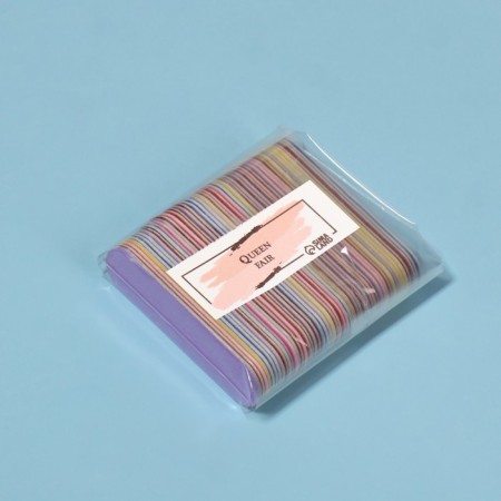 File - emery, abrasiveness 150, 6 cm, set 50 pcs, multi -colored-3