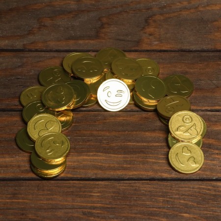 Chocolate coins in the Bank "Smiley", 6 g