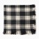 Women's scarf, black color, size 75x75 cm