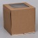 Confectionery packaging with a window, craft, 30 x 30 x 30 cm