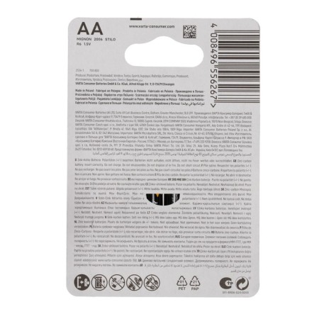 Salt battery VARTA SUPERLIFE, AA, R6-4BL, 1.5B, blister, 4 pcs.-1