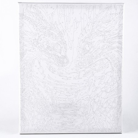 Picture on numbers on a canvas with a subframe "Dragon Love", 40 x 50 cm-1