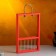 Kashpo wooden 26 × 5 × 40 cm with 5 flasks 15 cm "Extra Slim frame", red give beautifully
