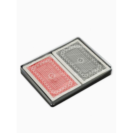 Plastic Plastic Maps 54 pcs "poker", 25 μm, map 5.5 x 8.5 cm, set 2 decks-1