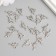 Decor for creativity Metal "Dinosaur" silver 8392 set 20 pcs 0.9x1.5 cm