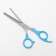 Filive scissors with emphasis, blade - 6.5 cm, blue/silver color