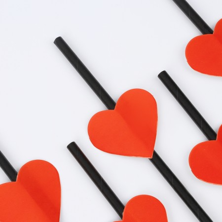 Pipe tubes "Hearts", set of 6 pcs.-2