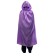 Adult carnival cloak, atlas, purple color, length 120 cm