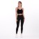 Female leggings, black color, size 42
