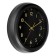 Watch Wall Interior "Classics", silent, D-25 cm, black matte body