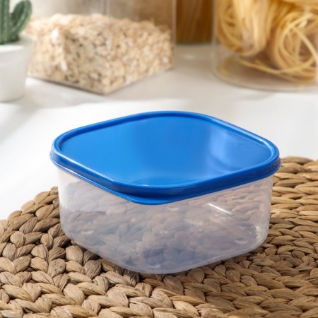 Container square shares, food, 700 ml, color color blue-3