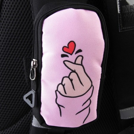 School backpack, ergonomic back Art Hype Girl, 39x32x14 cm-8