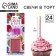 Candles for the cake, pink, 24 pcs., 7 x 17 cm.