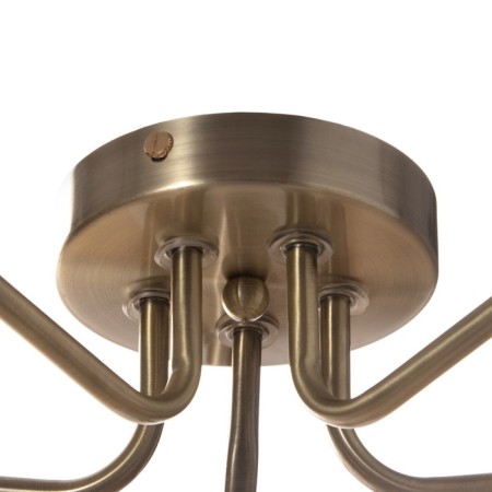 Lucy chandelier 5x60W E27 Antique bronze 60x60x29cm-4
