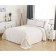 Madeline blanket, size 220x240 cm, white color