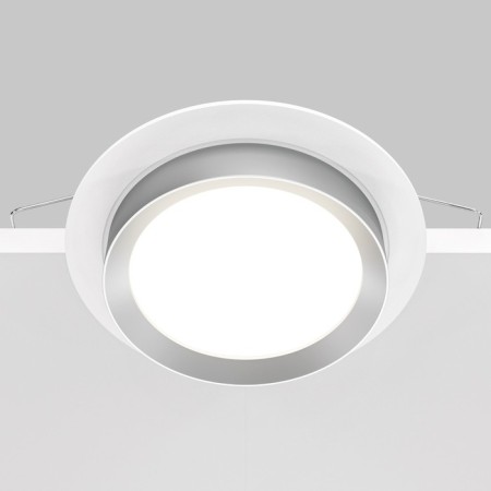 Building lamp Technical DL086-GX53-RD-WS, 1x15W, 11x11x5.3 cm, GX53, white color with silver-4
