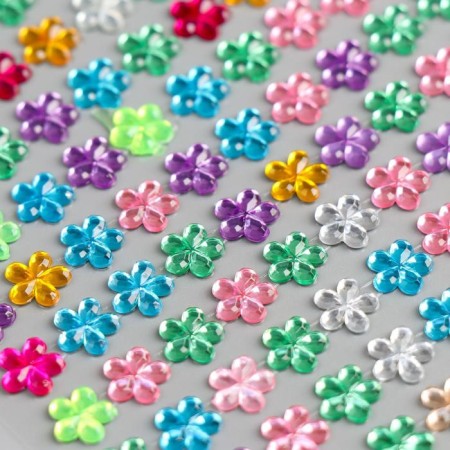 Plastic sticker "Rhuba-flowers" mix 11x32 cm-2