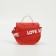 Baby bag on the valve, the color is red