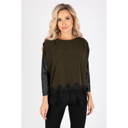 Female blouse, size 46, khaki color-11