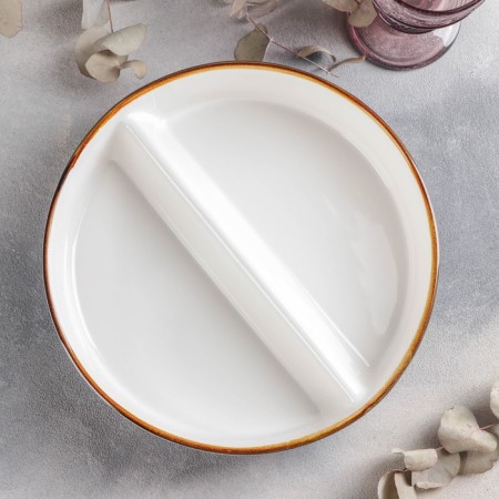 Form for baking from heat -resistant ceramics with divisions "sapphire", 1800 ml, d = 26 cm, blue color-1
