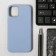 Luazon cover for the iPhone 12 Mini, Soft-Touch silicone, blue