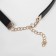 Choker "chain" modern, black color in gold, 41 cm